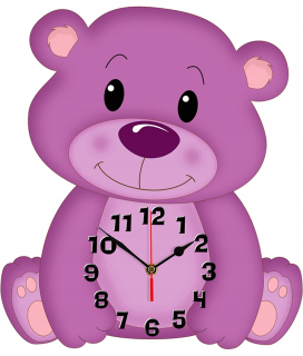 Hodiny do detskej izby - Teda Willope Wall Clock Tradičný mechanizmus 608