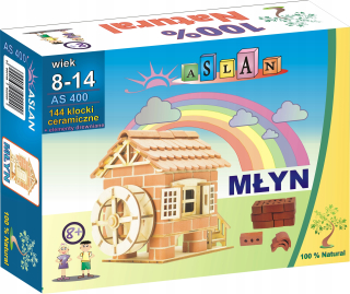 Mlyn, tvárnice, tehly, súprava, ASLAN