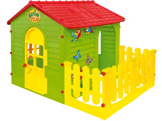 Detský domček, detský stan - Mochtoys VEĽKÝ ZÁHRADNÝ DOM S TERASOU pre deti