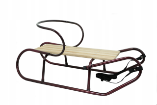 Sánky - Silný poľský Metal Sledge Red 2v1 Super