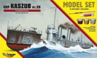 Model Mirage ORP Kaszub wz. 25 torpéd 1: 400