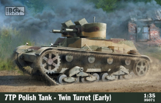 Modelovať lepenie 7TP poľský tank-Twin Turret EAR