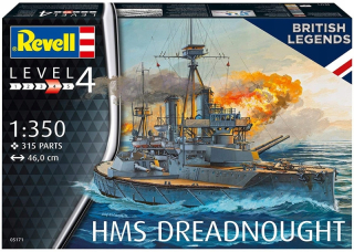 Modelovať lepenie HMS Dreadnought 1/350