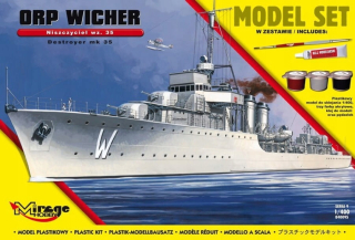 Model pre lepenie lode wicher poľský ničiteľ