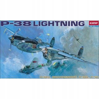 Plastová Academy P-38 E / J / L Osvetlenie 01:48,