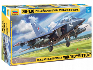 Plastikový model lietadla YAK-130 Ruská Light