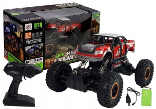 Monster Truck diaľkovo ovládať R / C 114 červená