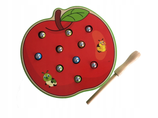 Montessori Magnetická hra Catch Apple Apple