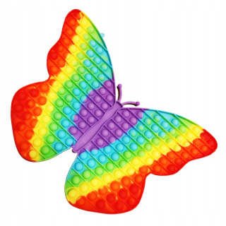 Butterfly pop to push giant veľký dúha bublina XXL
