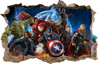 Destké samolepky - NÁLEPKY NA STENU Avengers Hulk 76 115x75 cm