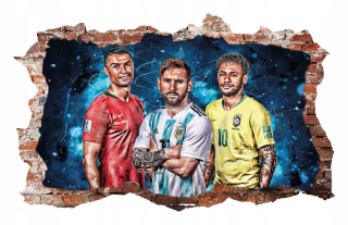 Destké samolepky - Cristiano Ronaldo Messi Neymar Stickers