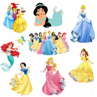 Samolepky do detskej izby - Nástenné nálepky veľké princezné Disney Z2