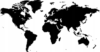 Samolepky do detskej izby - Nástenné nálepky mapa sveta 100 x 50