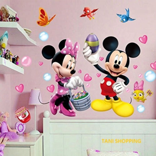 Destké samolepky - Nálepky na stenu Mickey Minnie Mouse + zadarmo!