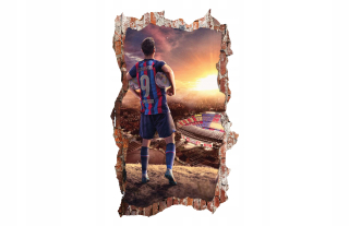 Destké samolepky - Nálepky na stenu Robert Lewandowski Barca 115x75