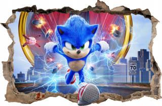 Samolepky do detskej izby - Sonic Stickers #119 115x75 cm