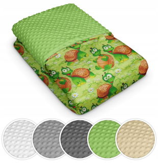 Prikrývka, prehozy na posteľ - Bedspread do postele 140x220 Kapa kaca KOC s Minky