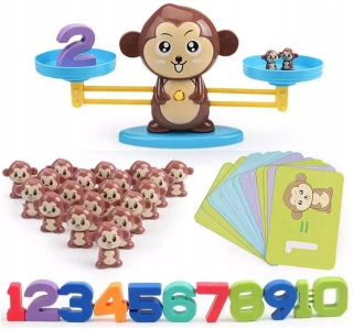 UČENIE SA POČÍTAŤ Vzdelávacia hra Scale Monkey