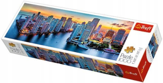 ND17_PU-6244 Puzzle 1000 el panoráma Miami za súmraku