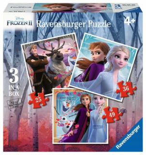 Frozen Elsa - ND17_PU-9280 Puzzle 3v1 Frozen 2 Land ľadu 25/36
