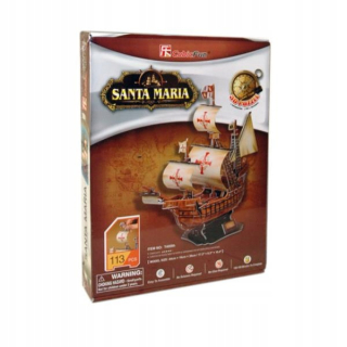 ND17_ZA-74850 3D puzzle Plachetnica Santa Maria 2400