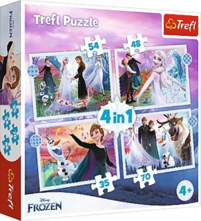 ND17_ZB-134343 Puzzle 4in1 mágia v lese. KRAINA LO