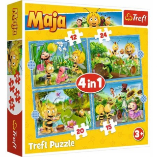 ND39_468071 -Puzzle 4v1 Trefl Adventures of Bees M