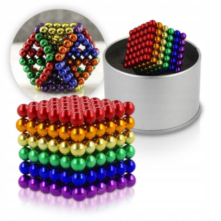 Stavebnica - NeoCube BLOKY magnetických guľôčok 5mm 216 COLOR