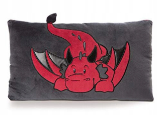 Detský dekoračný vankúš - Závity Dragon Eldor obdĺžnikový 43x25 cm