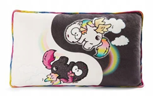 Detský dekoračný vankúš - Thinbow Yin & Rainbow Yang vlákna