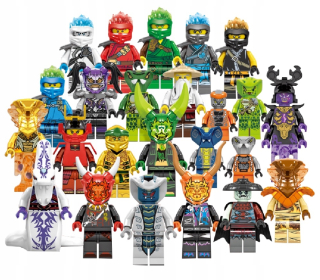 Postavička - Ninjago mini blokuje ninja figuríny 24 kusov set