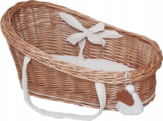 Prútený detským nosičom COT NATURAL pre bábiky