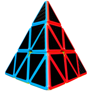 New Pyraminx 3x3 puzzle pyramída Carbon