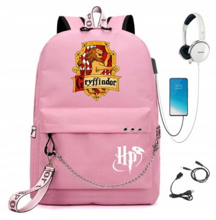 Školský batoh - Nový veľký batoh A4 Harry Potter 34 USB vzory