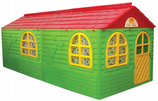 Detský domček, detský stan - Najväčší záhradný domček XXL + Závesy 02550/3