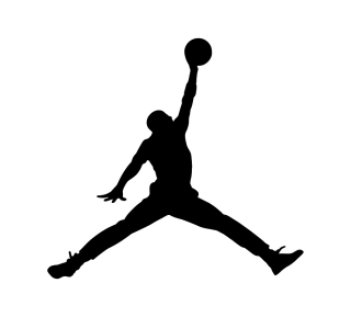 Destké samolepky - Nálepka na stenu JORDAN LOGO, VEĽKÁ, 130x120cm