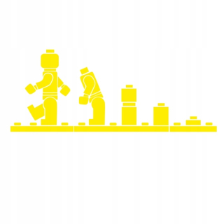 Samolepky do detskej izby - Nástenná nálepka LEGO bloky ľudí m