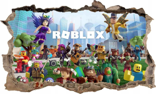 Samolepky do detskej izby - Nálepkový plagát Roblox 3d xxxxxl 100 cm č. 2