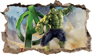 Samolepky do detskej izby - Nálepkový plagát pre Wall Avengers Hulk č. 11