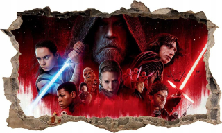 Samolepky do detskej izby - Nálepkový plagát pre Wall Star Wars 3d xxxl