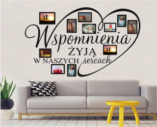 Destké samolepky - Nálepka na stenu Citát Spomienky 150x90cm