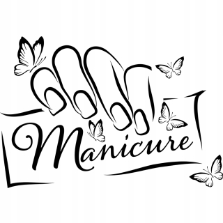 Samolepky do detskej izby - Nálepky na klince na klince MANICURE 44X65