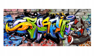 Samolepky do detskej izby - Graffiti graffiti na stenu graffiti