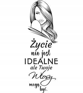 Samolepky do detskej izby - Nálepka na stenu Salon Žena 44x122