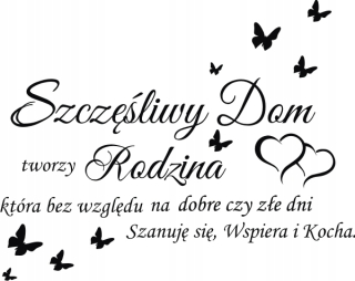 Samolepky do detskej izby - Nálepka na stenu. Happy House Family No. 122