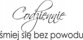 Samolepky do detskej izby - Nápis nálepky na stenu denný smiech