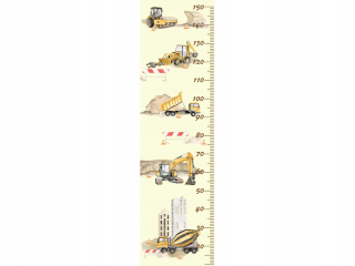Destké samolepky - Nálepka na stenu Mary Rast Crane Excavator