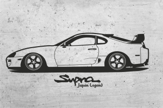 Samolepky do detskej izby - Nálepka na stenu Toyota supra
