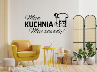 Samolepky do detskej izby - Moja nálepka na stenu v kuchyni, moje pravidlá