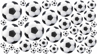 Samolepky do detskej izby - Futbalová nástenná nálepka 39 PC!